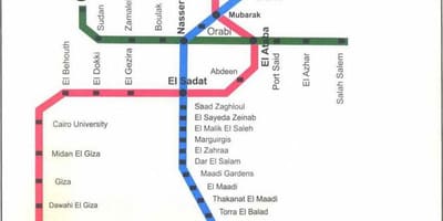 கெய்ரோ சுரங்கப்பாதை வரைபடம்
